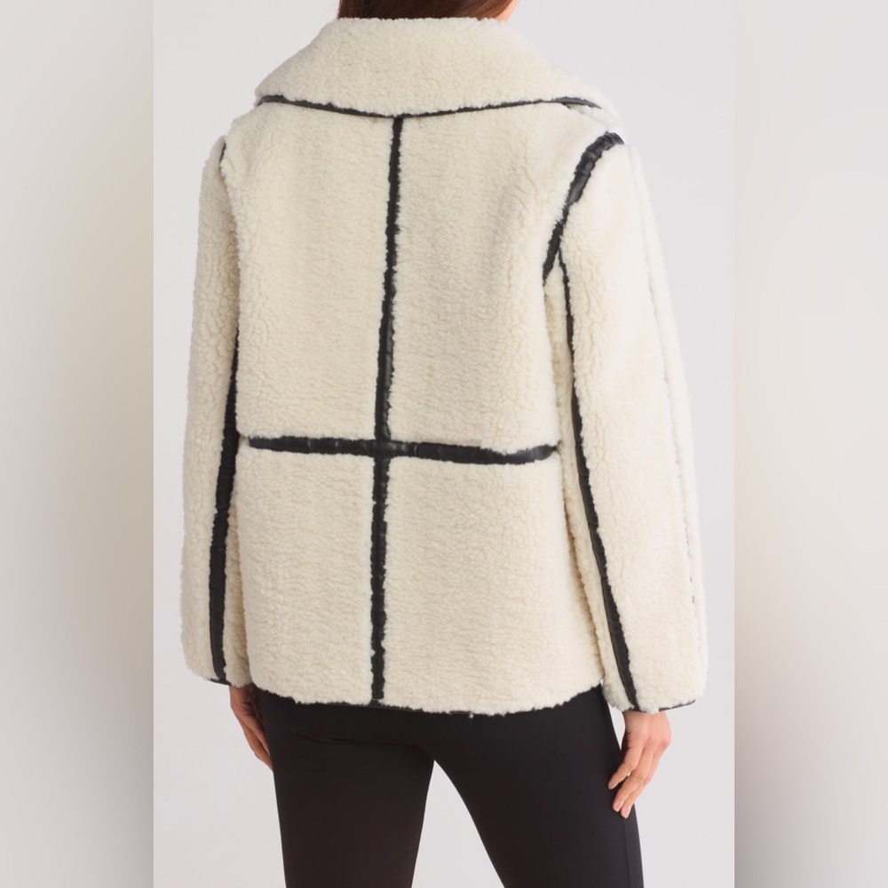 NWT ❤️ Jason Wu - White Faux Shearling Coat - MSRP $158 - Picture 3 of 4